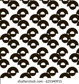 seamless pattern, black circles at white background
