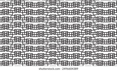 Seamless pattern with black color and white background. rectangle shape with box shape seamless pattern.