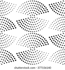 Seamless pattern with black dots. Vector illustration