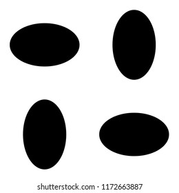 seamless pattern with black ellipse. Fibonacci ratio Width : Height 233 : 144 (golden number)
