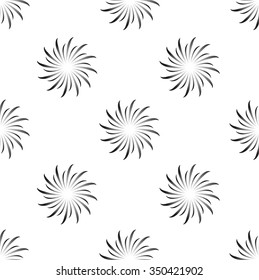 seamless pattern with black fireworks