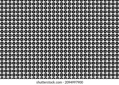 Patrón sin brillo con los engranajes negros sobre un fondo blanco. Dibujo vectorial para impresión. Elementos duplicados.