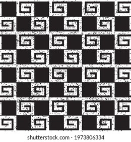 Seamless pattern with black geometric forms texture 4 8106. Seamless vector illustration eps 10.