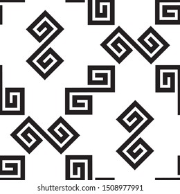 Seamless pattern with black geometric forms(texture 9).