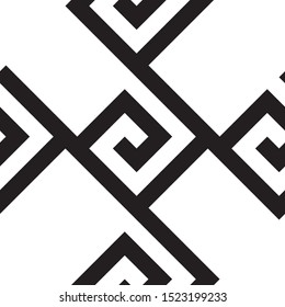 Seamless pattern with black geometric forms(texture 6).