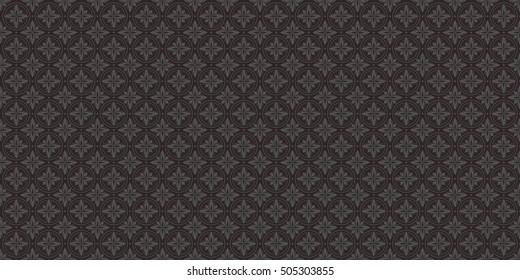 Seamless pattern in black and gray suitable for print, wallpaper, vintage background or fabric design. Vector illustration.