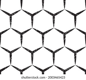Seamless pattern with black hexagon. Seamless vector illustration eps 10.