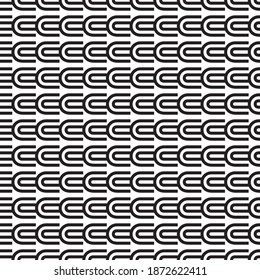 seamless pattern with black letter U