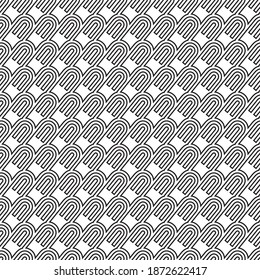 seamless pattern with black letter U