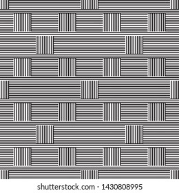 seamless pattern with black lines