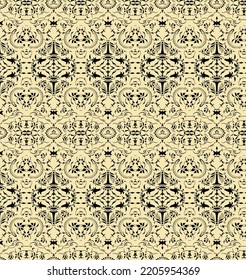 seamless pattern of black lines and corners on a white background.The texture of flowing shapes and lines for the flow of the sea. Background for decoration of fabrics or packaging.
