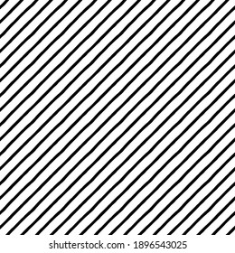 Seamless Pattern. Black Lines, Diagonal Structure. 