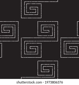 Seamless pattern with black outline geometric forms texture 6 8094. Seamless vector illustration eps 10.
