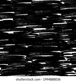 Patrón sin brillo con pinceles de lápiz negro en formas abstractas sobre fondo blanco. Ilustración del vector