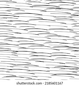 Patrón sin brillo con pinceles de lápiz negro en formas abstractas sobre fondo blanco. Ilustración del vector