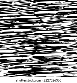 Patrón sin brillo con pinceles de lápiz negro en formas abstractas sobre fondo blanco. Ilustración del vector