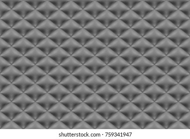 Seamless pattern black quilted fabric.