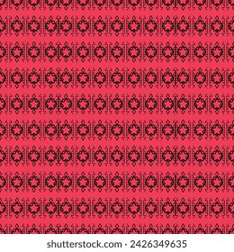 
seamless pattern of black and red arabesques