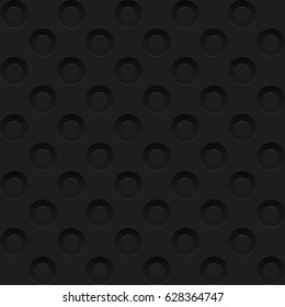 Seamless pattern with black relief ornate
