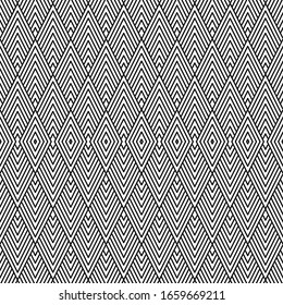 Seamless pattern with black rhombuses