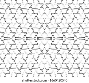 Seamless pattern with black rhombuses.