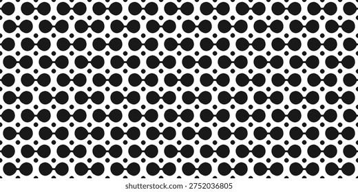 Seamless pattern with black round glasses on white background. Repeating retro eyewear pattern