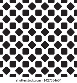 seamless pattern with black rounded squares
