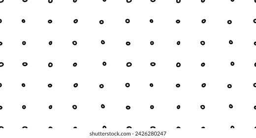 Seamless pattern with black rounds.Trendy minimalistic texture.