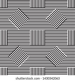 seamless pattern with black segments