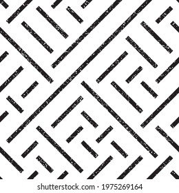 Seamless pattern with black segments 6605. Seamless vector illustration eps 10.