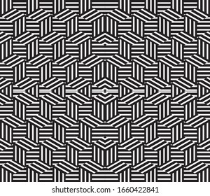 Seamless pattern with black segments(cube)