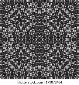 Seamless pattern in black and shades of gray