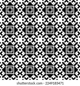 
Seamless pattern of black shapes on white background.