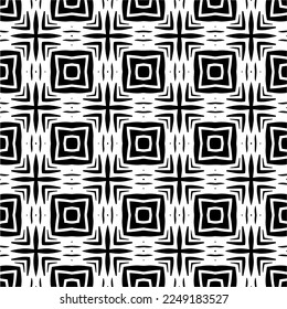 
Seamless pattern of black shapes on white background.