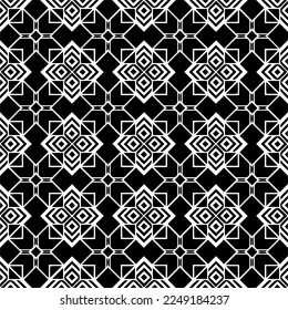 
Seamless pattern of black shapes on white background.