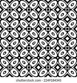 
Seamless pattern of black shapes on white background.