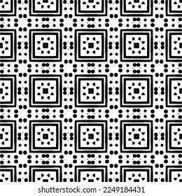 
Seamless pattern of black shapes on white background.
