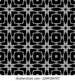 
Seamless pattern of black shapes on white background.
