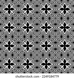 
Seamless pattern of black shapes on white background.