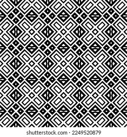 Seamless pattern of black shapes on white background.