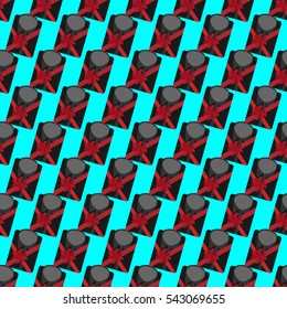 seamless pattern black shirt with a red ribbon bow in a gift box , men, businessman ,shop men's clothing texture