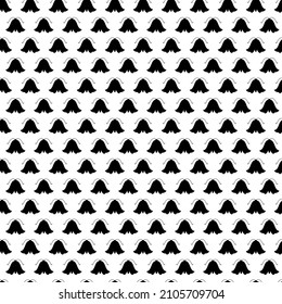 Seamless pattern with black silhouettes of moth. Vector illustration.