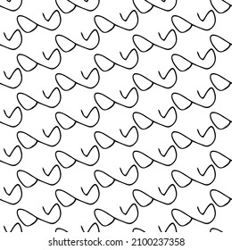 Patrón sin brillo con forma de broche dibujado a mano sobre fondo blanco. Textura de grueso abstracto. Ilustración del vector