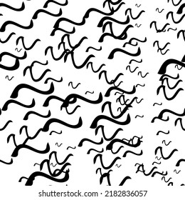 Patrón sin brillo con forma de broche dibujado a mano sobre fondo blanco. Textura de grueso abstracto. Ilustración del vector