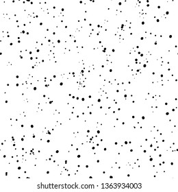 Seamless pattern of black sketches small patches on a white background. Vector illustration