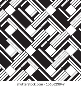 Seamless pattern with black slanting lines.