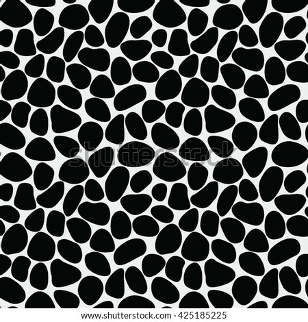 Seamless Pattern Black Spots Stock Vector (Royalty Free) 425185225 ...