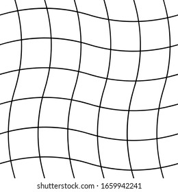 Seamless pattern with black squares on a white background. Isolated geometric. Great for fabric, wallpaper, textile, wrapping. Vector background.