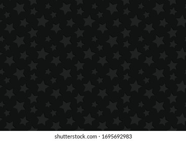 Seamless pattern with black stars abstract. Grunge surface. Abstract Geometric background. Modern dark texture. Dark backdrop for presentation. Black base for website, print, banners, wallpapers.
