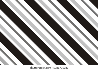 Seamless pattern. Black Stripes on white background. Striped diagonal pattern For printing on fabric, paper, wrapping, scrapbooking, websites, banners Background with slanted lines Vector illustration